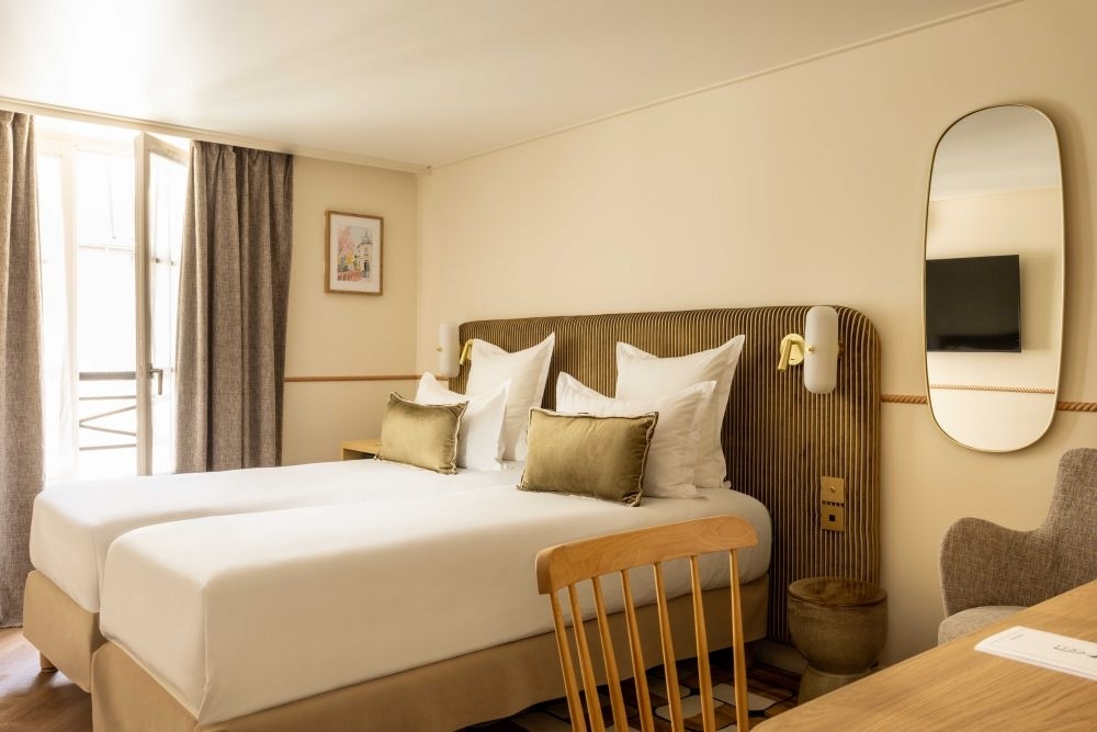 chambre superieure hotel be onrii paris 9 cite bergere twin beds lit double